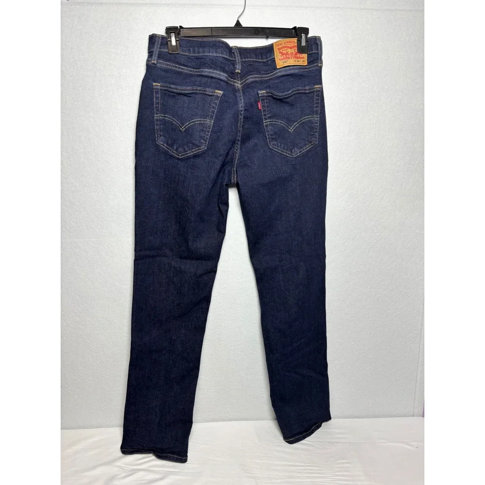 Levis 541 Athletic Taper Jeans Mens 34x34 Dark Indigo Blue Denim 18181-0423